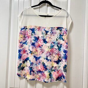 EVER NEW Sheer Floral Print Blouse – US 8